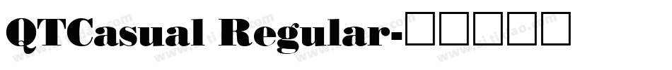 QTCasual Regular字体转换